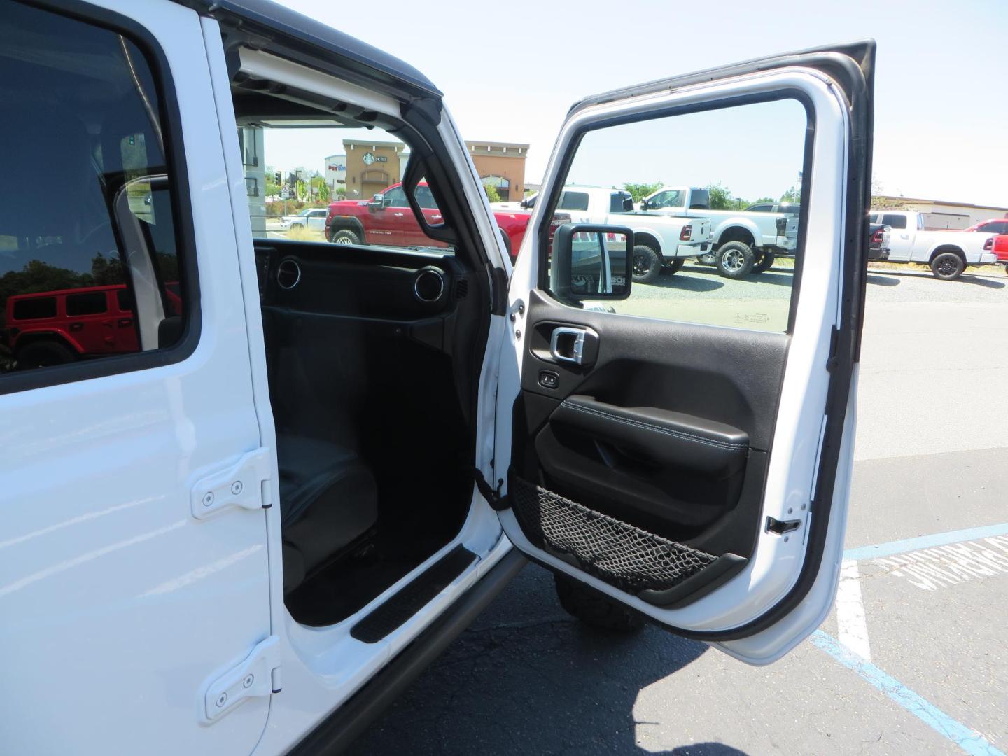 2021 White /Black Jeep Wrangler Unlimited Rubicon 4XE (1C4JJXR64MW) with an 2.0L L4 DOHC 16V HYBRID engine, 8A transmission, located at 2630 Grass Valley Highway, Auburn, CA, 95603, (530) 508-5100, 38.937893, -121.095482 - Mopar lifted JL with 17" Black Rhino Kelso wheels, 37" Toyo RT Trail tires, and a Teraflex HD tire relocation. - Photo#50