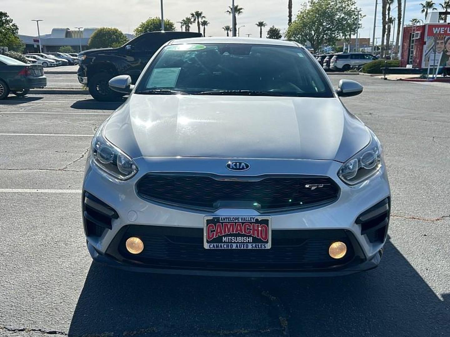 2021 GRAY Kia Forte (3KPF24AD5ME) with an 4-Cyl 2.0 Liter engine, Automatic IVT transmission, located at 412 Auto Vista Drive, Palmdale, 93551, (661) 945-0620, 34.592636, -118.136681- Photo#2