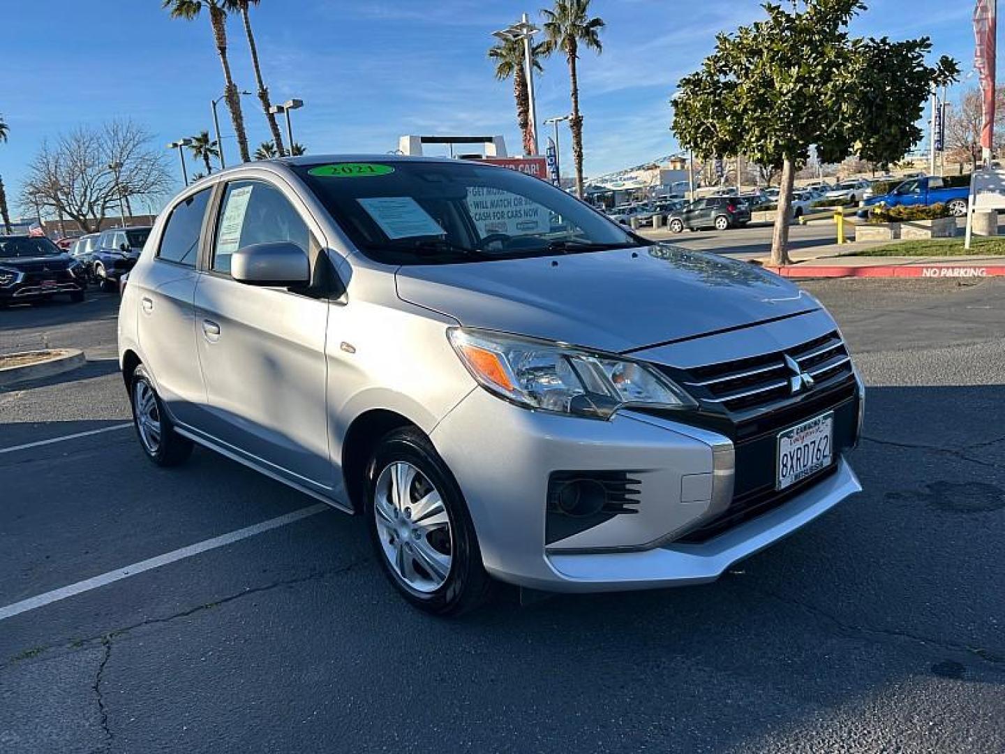 2021 SILVER MITSUBISHI MIRAGE (ML32AUHJ3MH) , located at 412 Auto Vista Drive, Palmdale, 93551, (661) 945-0620, 34.592636, -118.136681 - Photo#0