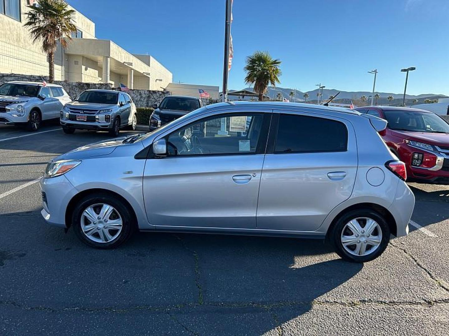 2021 SILVER MITSUBISHI MIRAGE (ML32AUHJ3MH) , located at 412 Auto Vista Drive, Palmdale, 93551, (661) 945-0620, 34.592636, -118.136681 - Photo#3