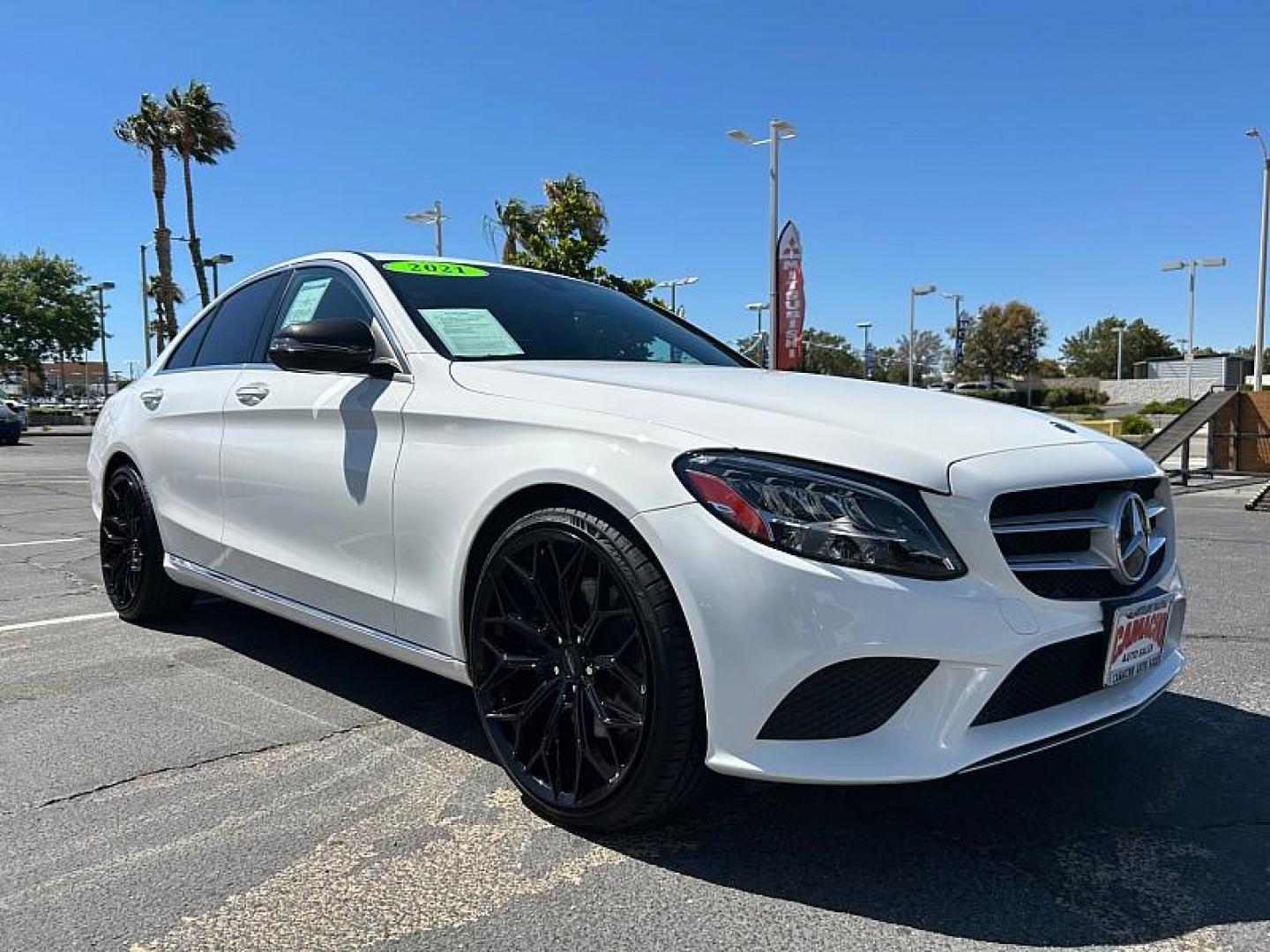 2021 WHITE Mercedes-Benz C-Class (W1KWF8DB2MR) with an 4-Cyl Turbo 2.0 Liter engine, Automatic 9-Spd 9G-Tronic transmission, located at 412 Auto Vista Drive, Palmdale, 93551, (661) 945-0620, 34.592636, -118.136681 - Photo#0