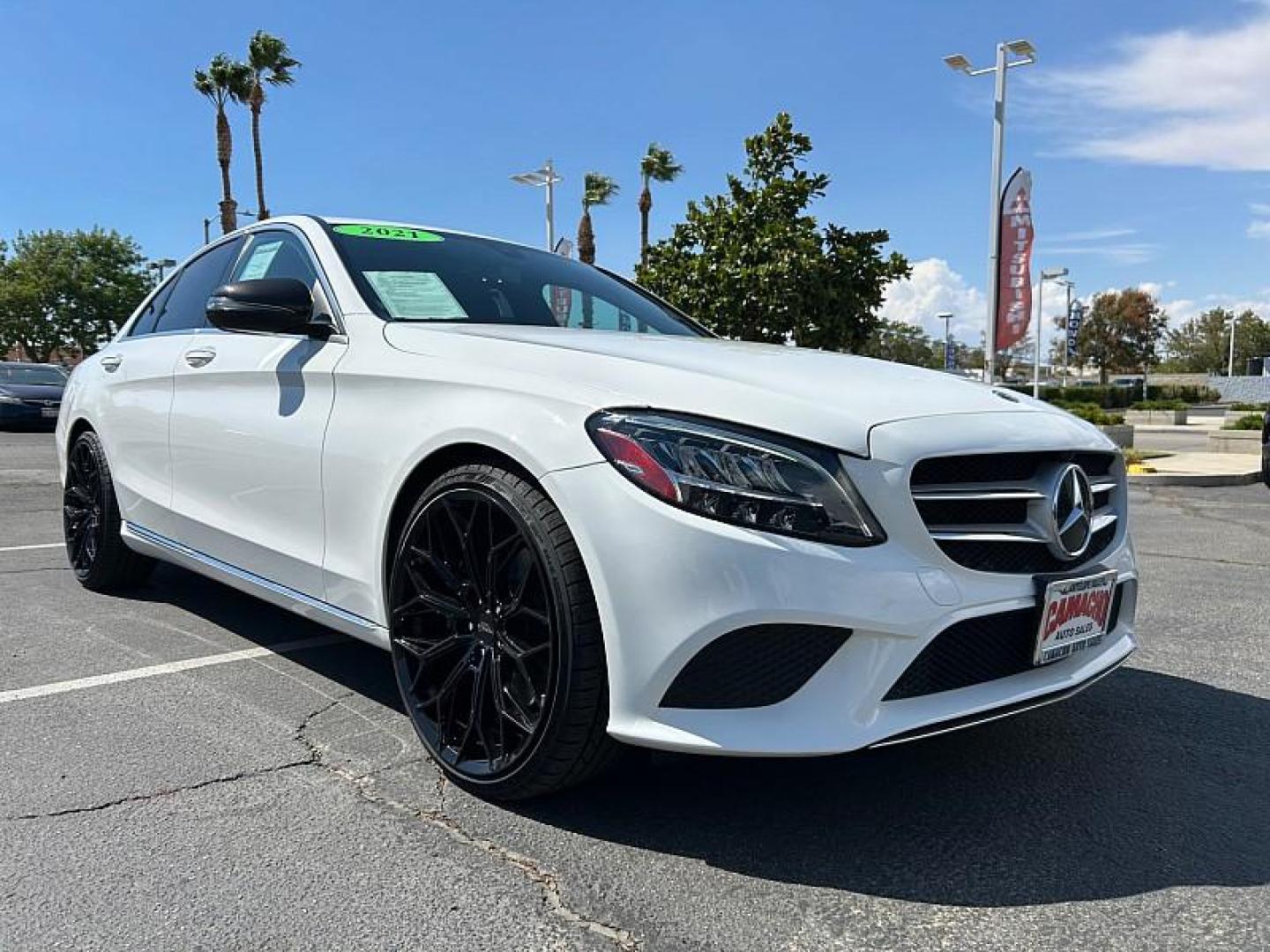 2021 WHITE Mercedes-Benz C-Class (W1KWF8DB2MR) with an 4-Cyl Turbo 2.0 Liter engine, Automatic 9-Spd 9G-Tronic transmission, located at 412 Auto Vista Drive, Palmdale, 93551, (661) 945-0620, 34.592636, -118.136681 - Photo#1