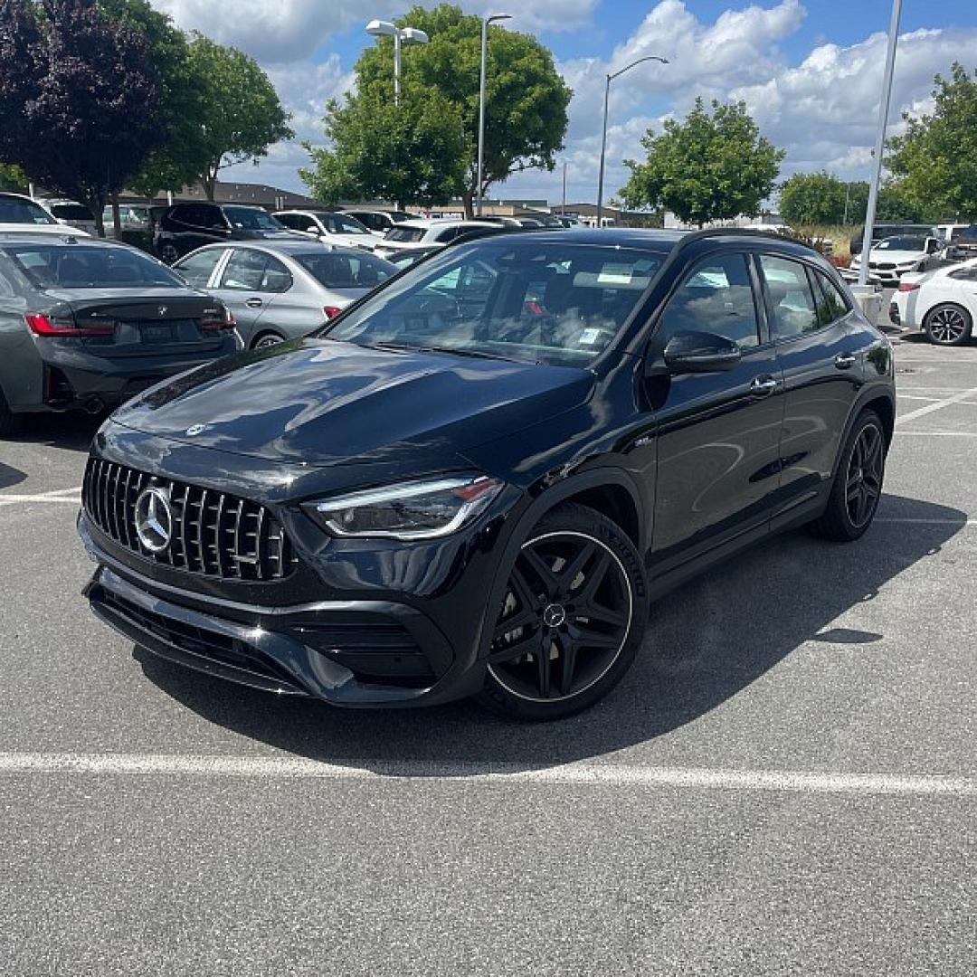2021 BLACK Mercedes-Benz GLA (W1N4N5BB7MJ) with an 4-Cyl Turbo 2.0 Liter engine, Automatic 8-Spd DCT transmission, located at 412 Auto Vista Drive, Palmdale, 93551, (661) 945-0620, 34.592636, -118.136681 - Photo#0