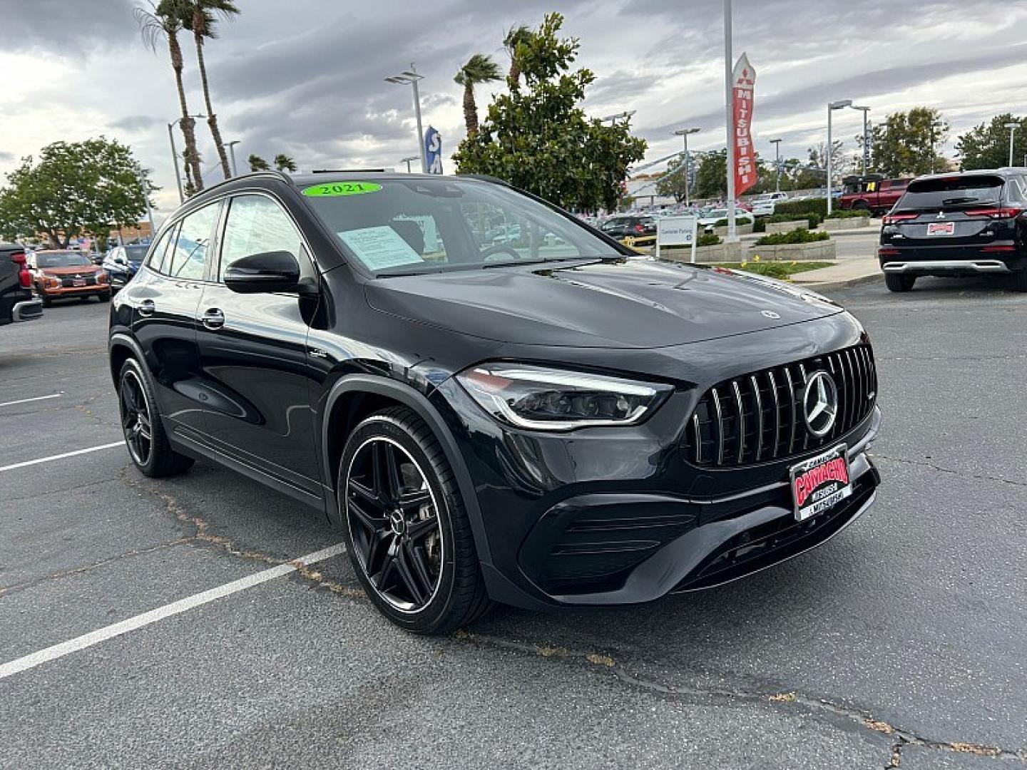 2021 BLACK Mercedes-Benz GLA (W1N4N5BB7MJ) with an 4-Cyl Turbo 2.0 Liter engine, Automatic 8-Spd DCT transmission, located at 412 Auto Vista Drive, Palmdale, 93551, (661) 945-0620, 34.592636, -118.136681- Photo#0