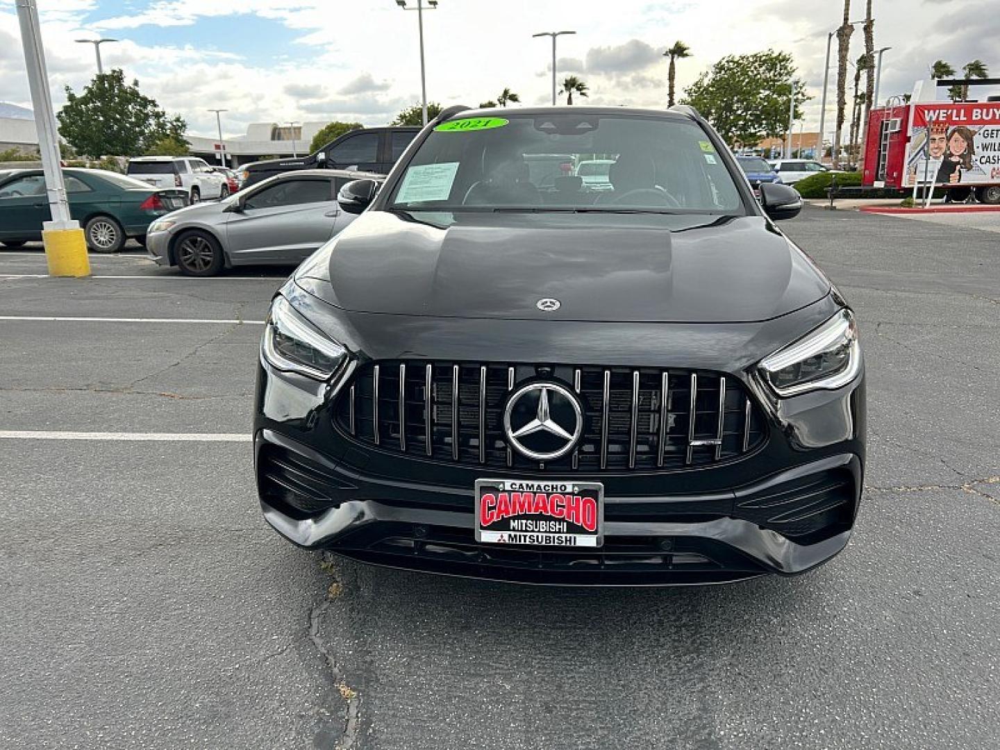 2021 BLACK Mercedes-Benz GLA (W1N4N5BB7MJ) with an 4-Cyl Turbo 2.0 Liter engine, Automatic 8-Spd DCT transmission, located at 412 Auto Vista Drive, Palmdale, 93551, (661) 945-0620, 34.592636, -118.136681- Photo#3