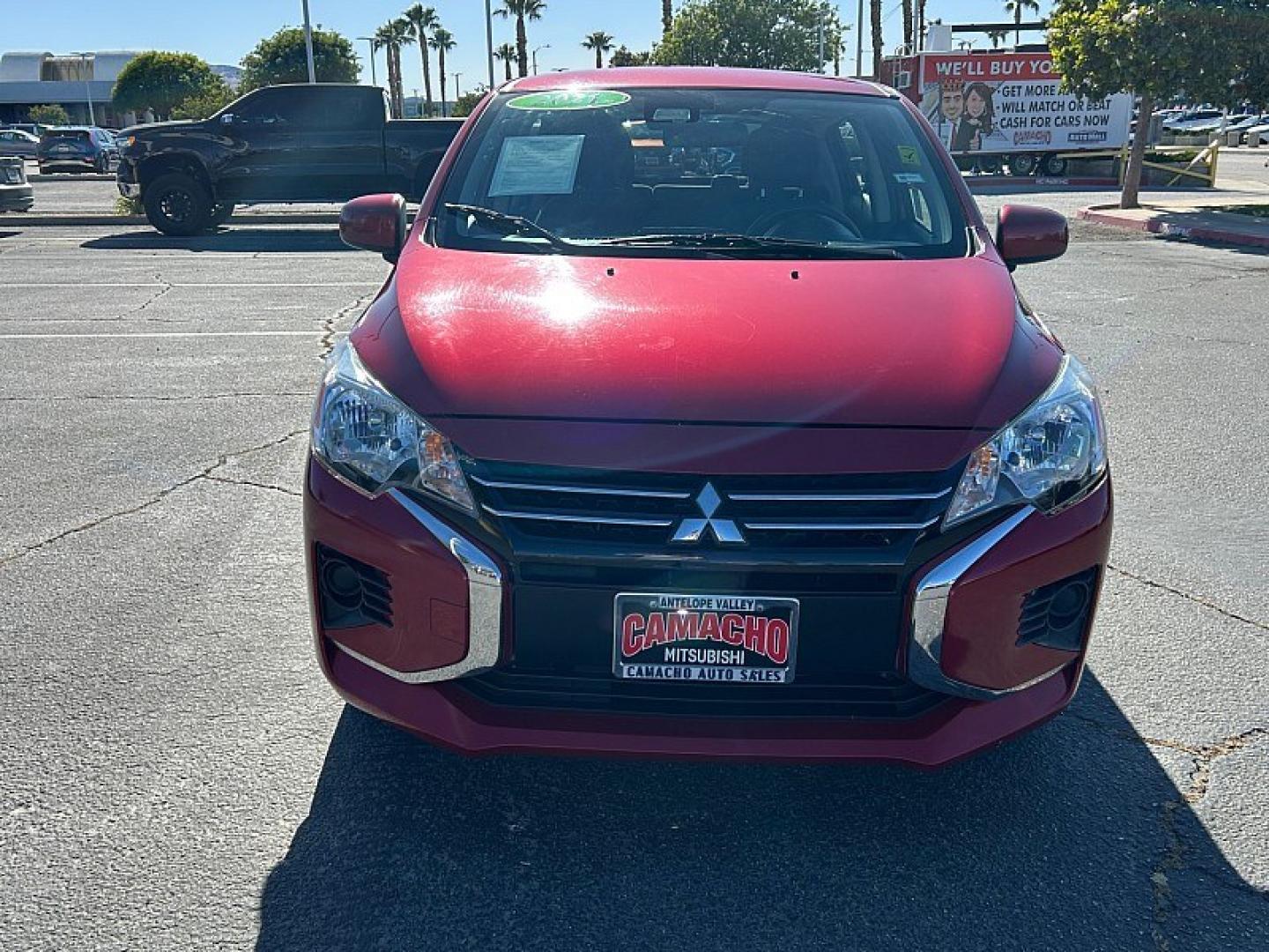 2021 Mitsubishi Mirage (ML32AUHJ7MH) with an 3-Cyl 1.2 Liter engine, Automatic CVT transmission, located at 412 Auto Vista Drive, Palmdale, 93551, (661) 945-0620, 34.592636, -118.136681- Photo#1
