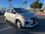 2021 SILVER Mitsubishi Mirage (ML32AUHJ9MH) with an 3-Cyl 1.2 Liter engine, Automatic CVT transmission, located at 412 Auto Vista Drive, Palmdale, 93551, (661) 945-0620, 34.592636, -118.136681 - Photo#0