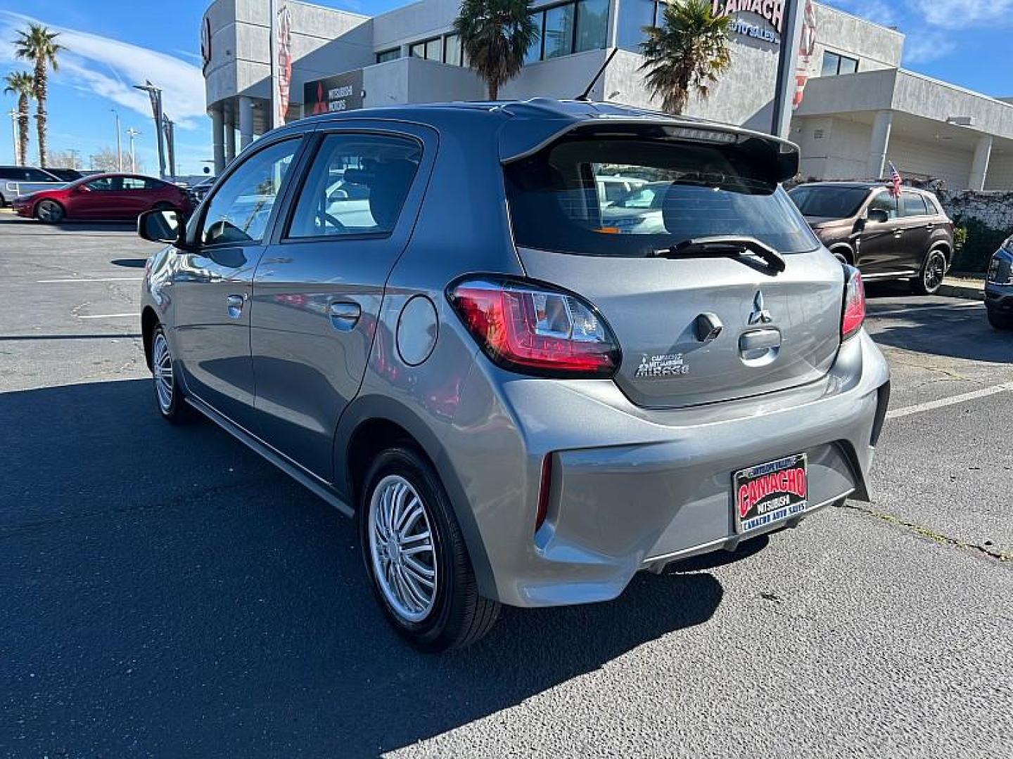 2021 GRAY Mitsubishi Mirage (ML32AUHJXMH) with an 3-Cyl 1.2 Liter engine, Automatic CVT transmission, located at 412 Auto Vista Drive, Palmdale, 93551, (661) 945-0620, 34.592636, -118.136681 - Photo#5