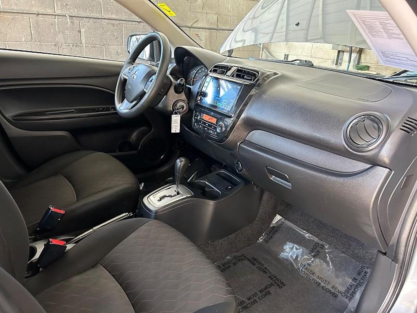 2021 GRAY Mitsubishi Mirage (ML32AUHJXMH) with an 3-Cyl 1.2 Liter engine, Automatic CVT transmission, located at 412 Auto Vista Drive, Palmdale, 93551, (661) 945-0620, 34.592636, -118.136681 - Photo#27