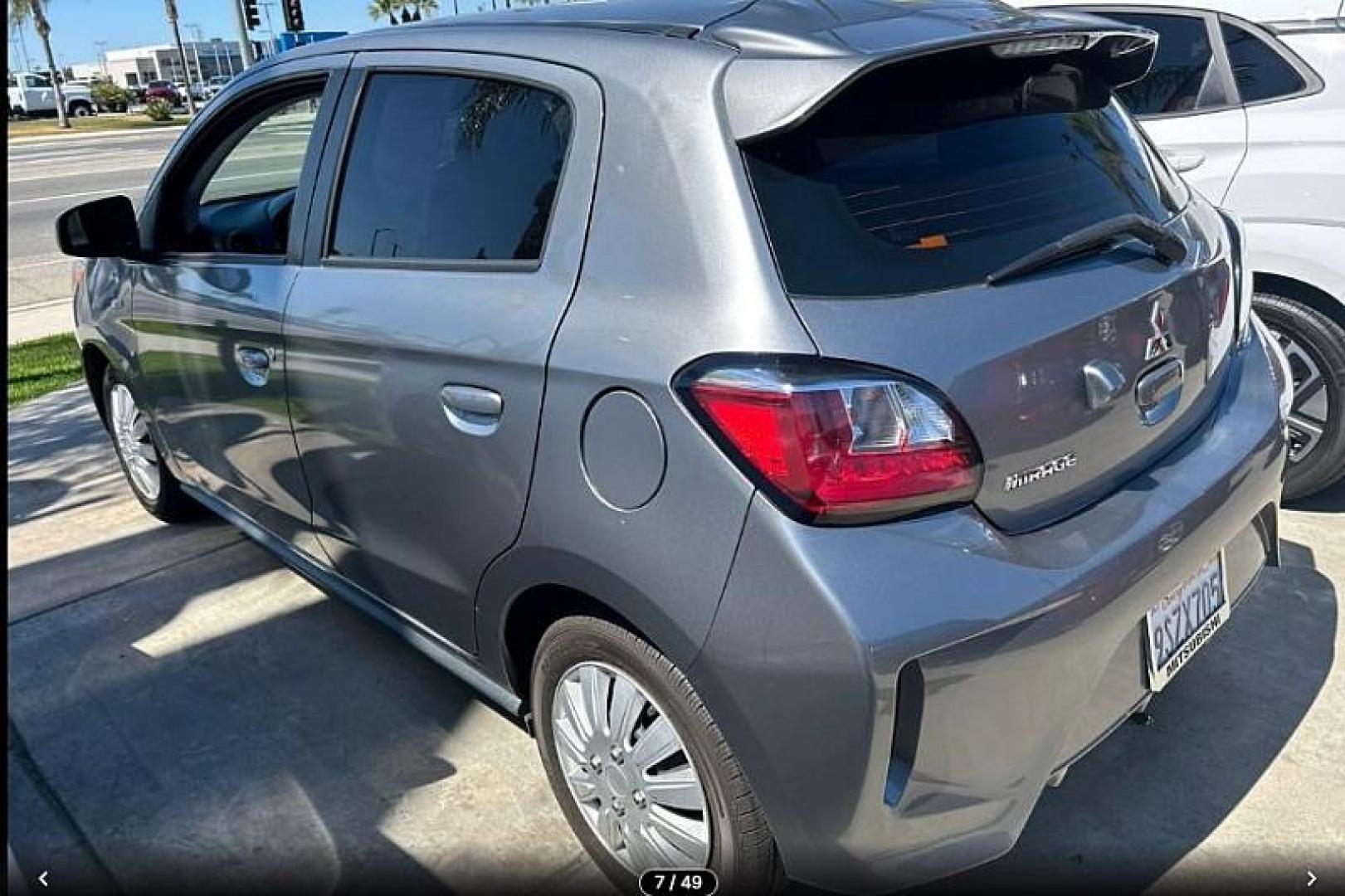 2021 GRAY Mitsubishi Mirage (ML32AUHJ9MH) with an 3-Cyl 1.2 Liter engine, Automatic CVT transmission, located at 412 Auto Vista Drive, Palmdale, 93551, (661) 945-0620, 34.592636, -118.136681 - Photo#0