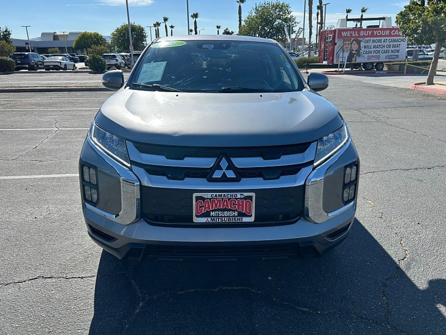 2021 Gray Mitsubishi Outlander Sport (JA4APVAU3MU) with an 4-Cyl 2.0 Liter engine, Automatic CVT transmission, located at 412 Auto Vista Drive, Palmdale, 93551, (661) 945-0620, 34.592636, -118.136681- Photo#1