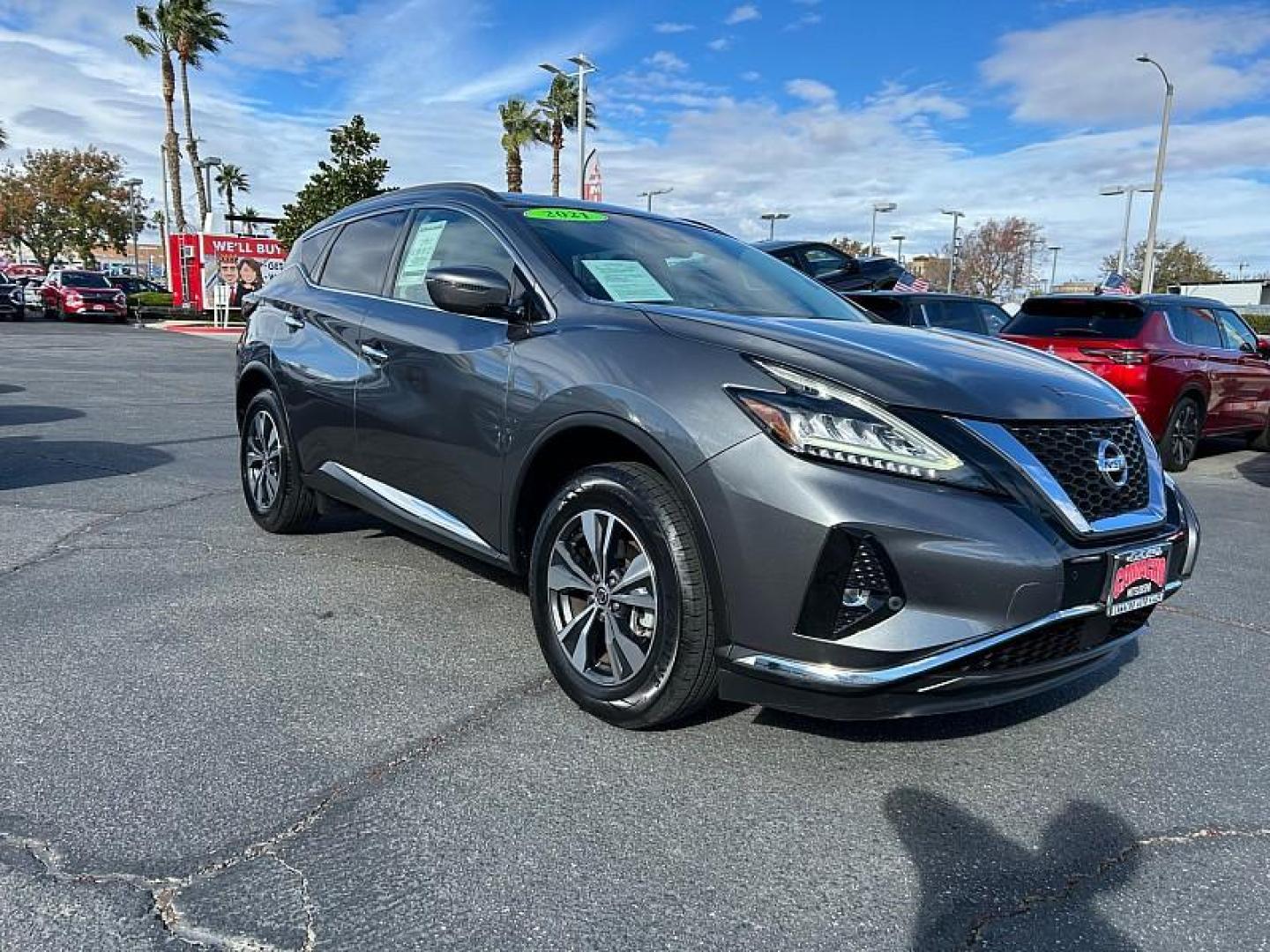 2021 GRAY Nissan Murano (5N1AZ2BJ9MC) with an V6 3.5 Liter engine, Automatic Xtronic CVT transmission, located at 412 Auto Vista Drive, Palmdale, 93551, (661) 945-0620, 34.592636, -118.136681 - Photo#0