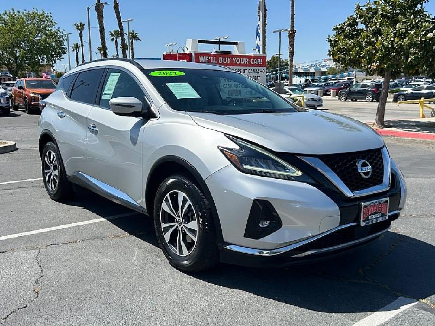 2021 SILVER Nissan Murano (5N1AZ2BJXMC) with an V6 3.5 Liter engine, Automatic Xtronic CVT transmission, located at 412 Auto Vista Drive, Palmdale, 93551, (661) 945-0620, 34.592636, -118.136681 - Photo#0