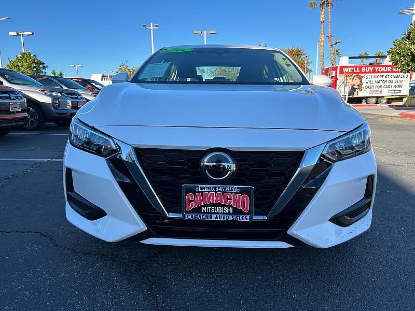 2021 WHITE Nissan Sentra (3N1AB8CV8MY) with an 4-Cyl 2.0 Liter engine, Automatic CVT w/Xtronic transmission, located at 412 Auto Vista Drive, Palmdale, 93551, (661) 945-0620, 34.592636, -118.136681 - Photo#1