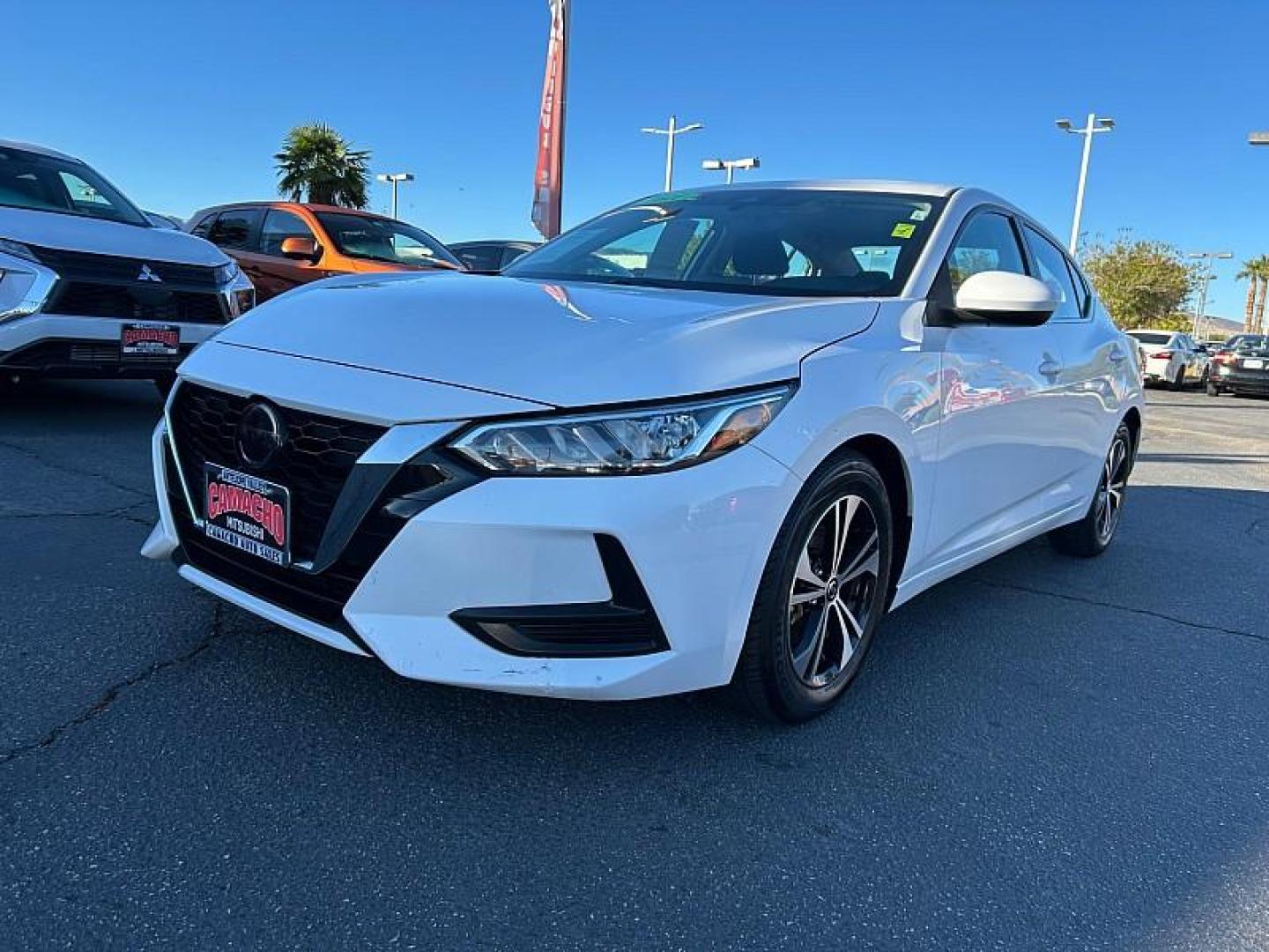 2021 WHITE Nissan Sentra (3N1AB8CV8MY) with an 4-Cyl 2.0 Liter engine, Automatic CVT w/Xtronic transmission, located at 412 Auto Vista Drive, Palmdale, 93551, (661) 945-0620, 34.592636, -118.136681 - Photo#6