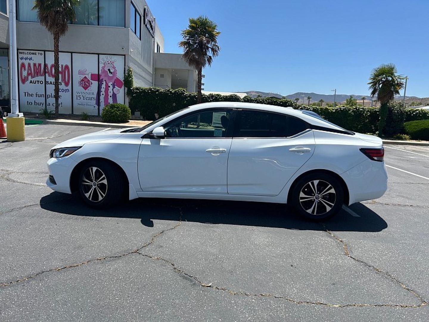 2021 WHITE Nissan Sentra (3N1AB8CV1MY) with an 4-Cyl 2.0 Liter engine, Automatic CVT w/Xtronic transmission, located at 412 Auto Vista Drive, Palmdale, 93551, (661) 945-0620, 34.592636, -118.136681 - Photo#7