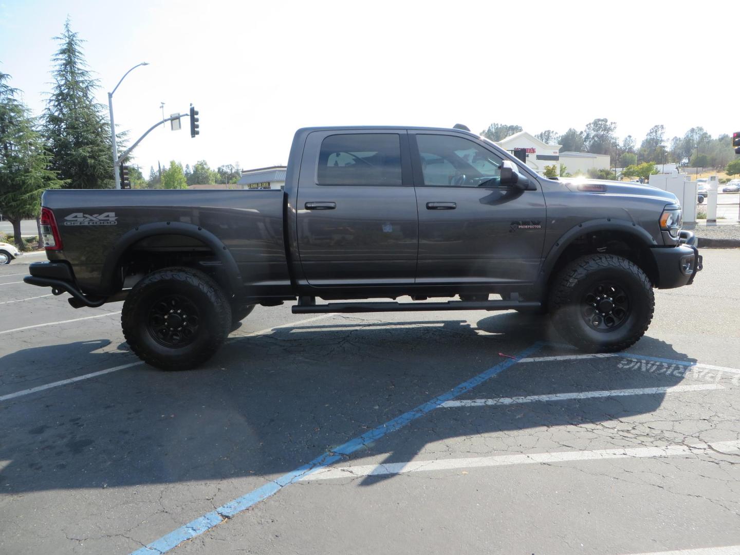 2021 Gray /GREY RAM 2500 Big Horn Crew Cab SWB 4WD (3C6UR5DL7MG) with an 6.7L L6 OHV 24V TURBO DIESEL engine, 6A transmission, located at 2630 Grass Valley Highway, Auburn, CA, 95603, (530) 508-5100, 38.937893, -121.095482 - Must have AEV Prospector Ram 2500. - Photo#5