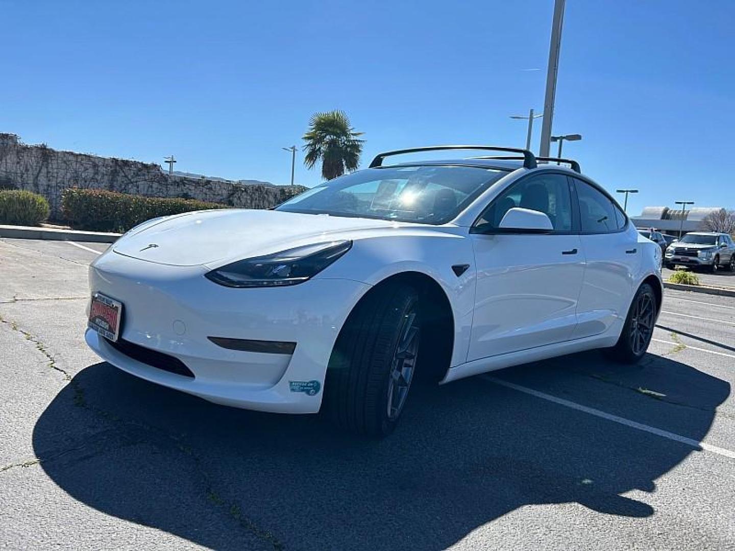 2021 WHITE Tesla Model 3 (5YJ3E1EA9MF) with an AC Electric Motor engine, Single-Speed Fixed Gear transmission, located at 412 Auto Vista Drive, Palmdale, 93551, (661) 945-0620, 34.592636, -118.136681 - Photo#7