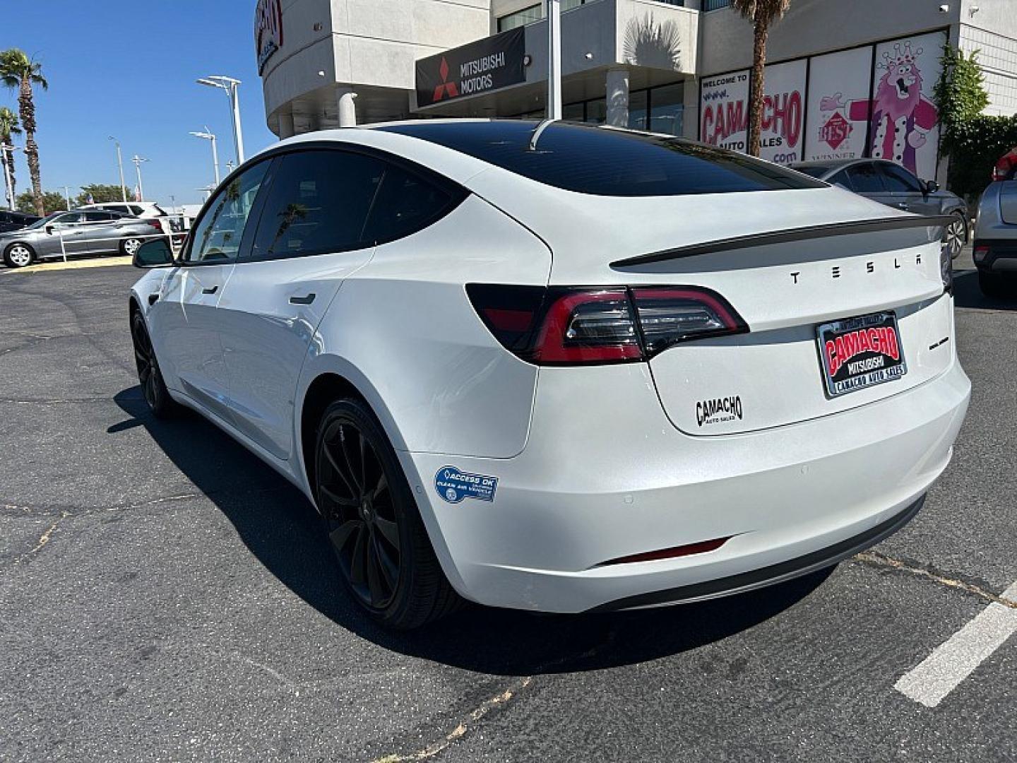 2021 White Tesla Model 3 (5YJ3E1EB6MF) with an Dual Electric Motors engine, Single-Speed Fixed Gear transmission, located at 412 Auto Vista Drive, Palmdale, 93551, (661) 945-0620, 34.592636, -118.136681- Photo#4