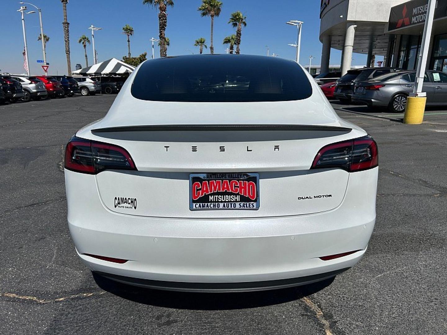 2021 White Tesla Model 3 (5YJ3E1EB6MF) with an Dual Electric Motors engine, Single-Speed Fixed Gear transmission, located at 412 Auto Vista Drive, Palmdale, 93551, (661) 945-0620, 34.592636, -118.136681- Photo#5
