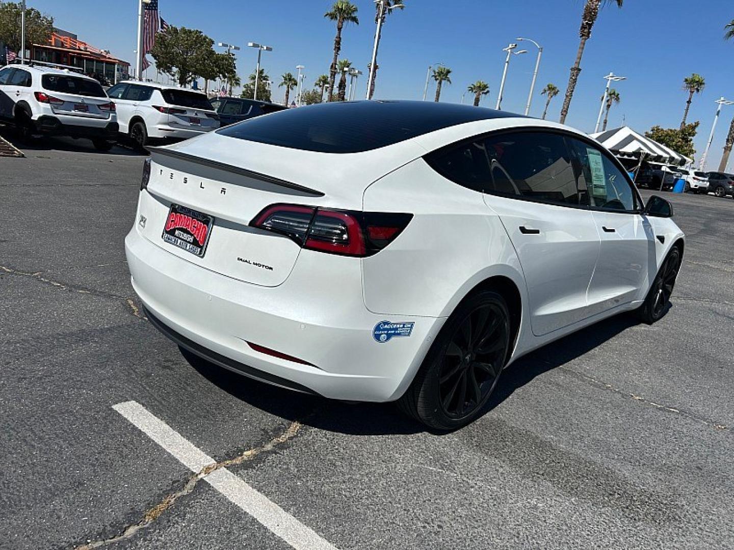 2021 White Tesla Model 3 (5YJ3E1EB6MF) with an Dual Electric Motors engine, Single-Speed Fixed Gear transmission, located at 412 Auto Vista Drive, Palmdale, 93551, (661) 945-0620, 34.592636, -118.136681- Photo#10