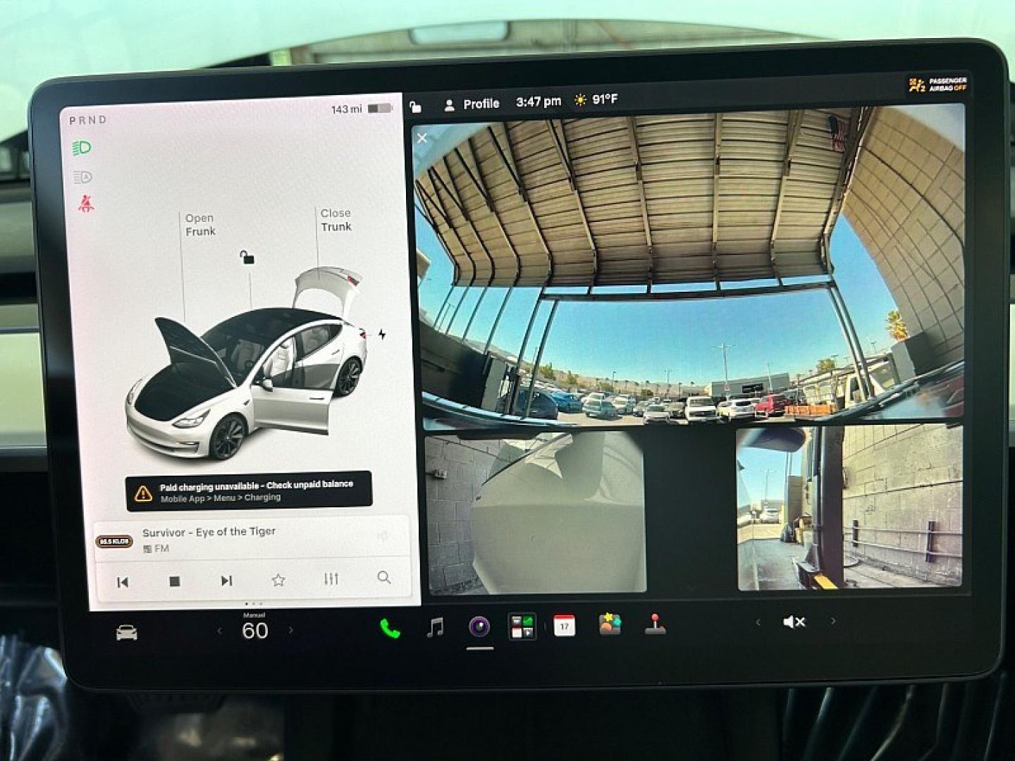 2021 White Tesla Model 3 (5YJ3E1EB6MF) with an Dual Electric Motors engine, Single-Speed Fixed Gear transmission, located at 412 Auto Vista Drive, Palmdale, 93551, (661) 945-0620, 34.592636, -118.136681- Photo#20