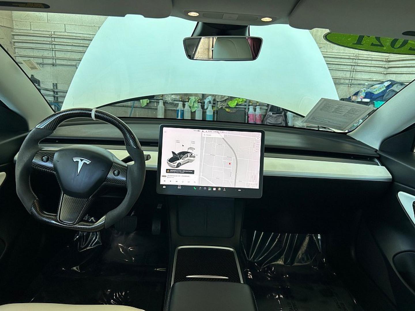 2021 White Tesla Model 3 (5YJ3E1EB6MF) with an Dual Electric Motors engine, Single-Speed Fixed Gear transmission, located at 412 Auto Vista Drive, Palmdale, 93551, (661) 945-0620, 34.592636, -118.136681- Photo#22