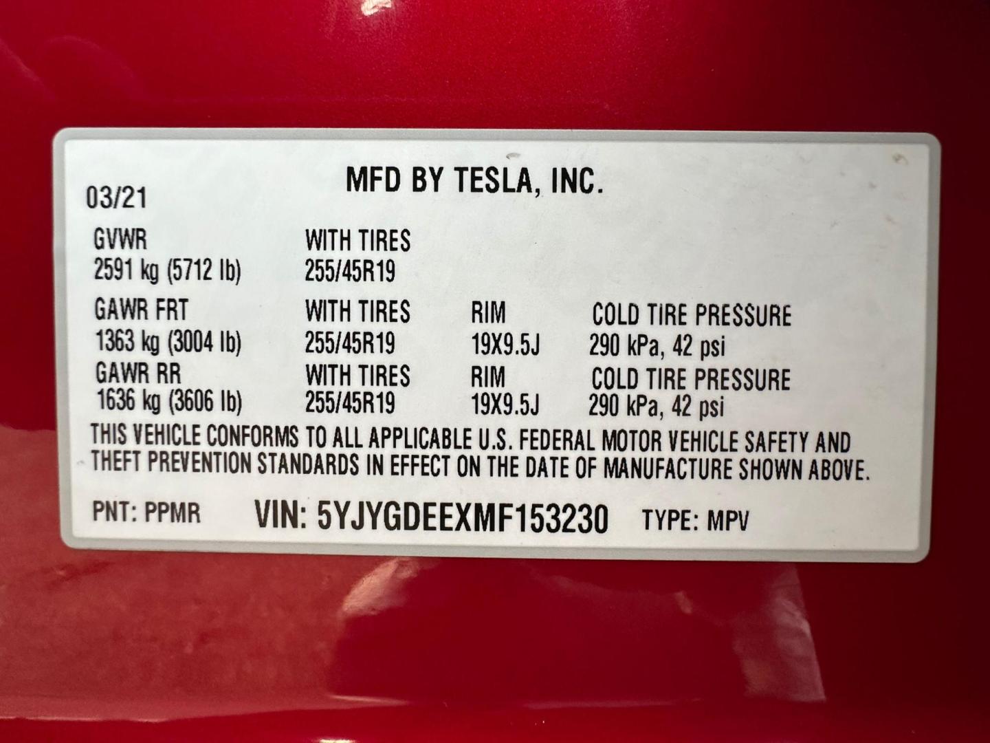 2021 Tesla Model Y Long Range (5YJYGDEEXMF) with an ELECTRIC engine, 1A transmission, located at 744 E Miner Ave, Stockton, CA, 95202, (209) 944-5770, 37.956863, -121.282082 - Photo#12