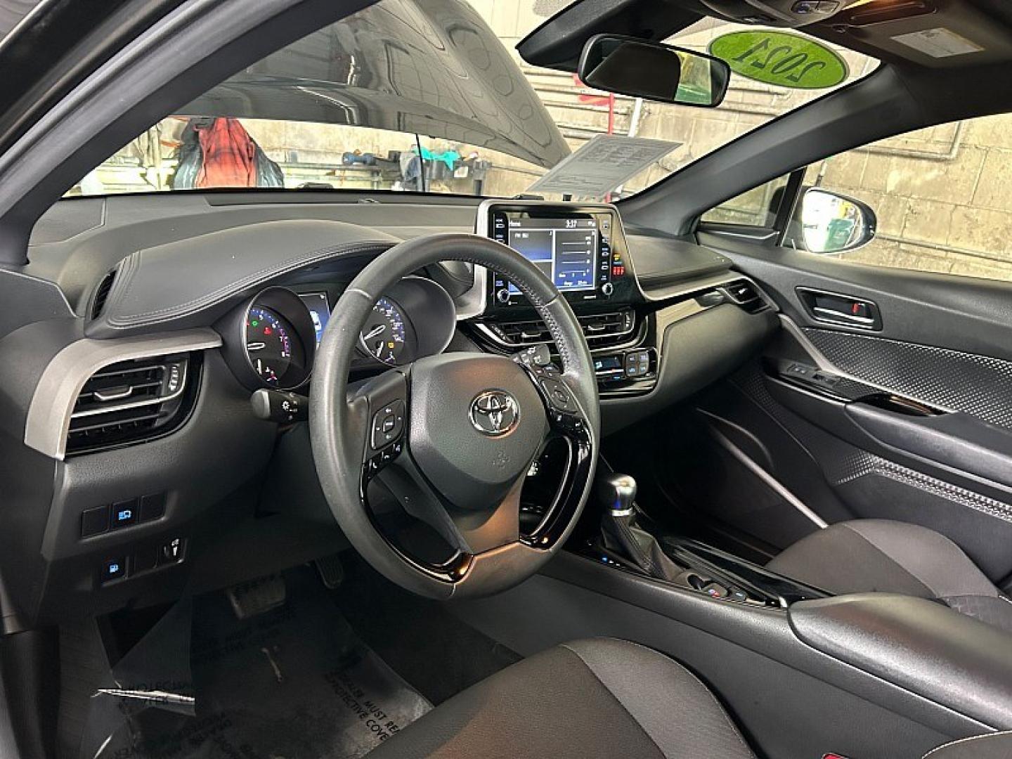 2021 BLACK Toyota C-HR (JTNKHMBX0M1) with an 4-Cyl 2.0 Liter engine, Automatic CVTi-S transmission, located at 412 Auto Vista Drive, Palmdale, 93551, (661) 945-0620, 34.592636, -118.136681- Photo#12