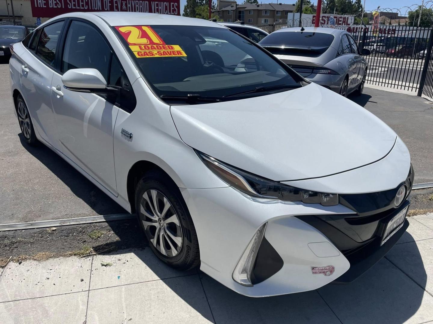 2021 Toyota Prius Prime LE (JTDKAMFP5M3) with an 1.8L L4 DOHC 16V HYBRID engine, CVT transmission, located at 744 E Miner Ave, Stockton, CA, 95202, (209) 944-5770, 37.956863, -121.282082 - PLUS TAXES AND FEES NO CHARGER AVAILABLE - Photo#1