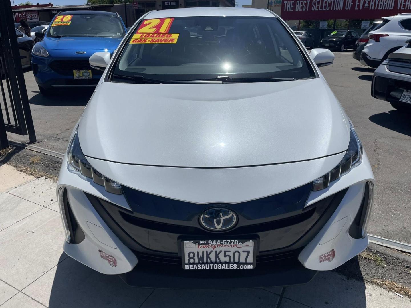 2021 Toyota Prius Prime LE (JTDKAMFP5M3) with an 1.8L L4 DOHC 16V HYBRID engine, CVT transmission, located at 744 E Miner Ave, Stockton, CA, 95202, (209) 944-5770, 37.956863, -121.282082 - PLUS TAXES AND FEES NO CHARGER AVAILABLE - Photo#2