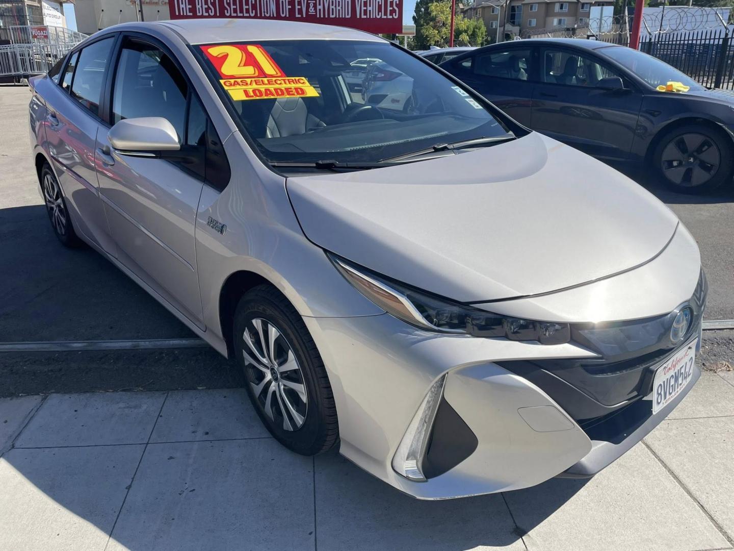 2021 Toyota Prius Prime LE (JTDKAMFP9M3) with an 1.8L L4 DOHC 16V HYBRID engine, CVT transmission, located at 744 E Miner Ave, Stockton, CA, 95202, (209) 944-5770, 37.956863, -121.282082 - PLUS TAXES AND FEES NO CHARGER AVAILABLE - Photo#0