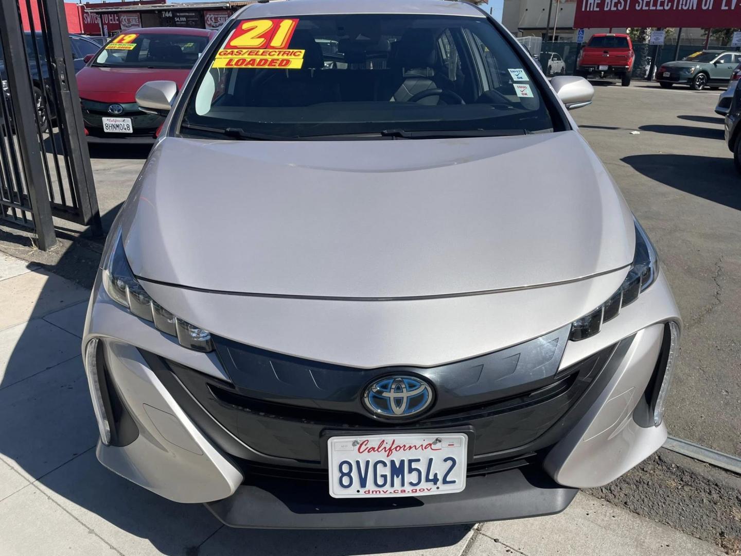 2021 Toyota Prius Prime LE (JTDKAMFP9M3) with an 1.8L L4 DOHC 16V HYBRID engine, CVT transmission, located at 744 E Miner Ave, Stockton, CA, 95202, (209) 944-5770, 37.956863, -121.282082 - PLUS TAXES AND FEES NO CHARGER AVAILABLE - Photo#2