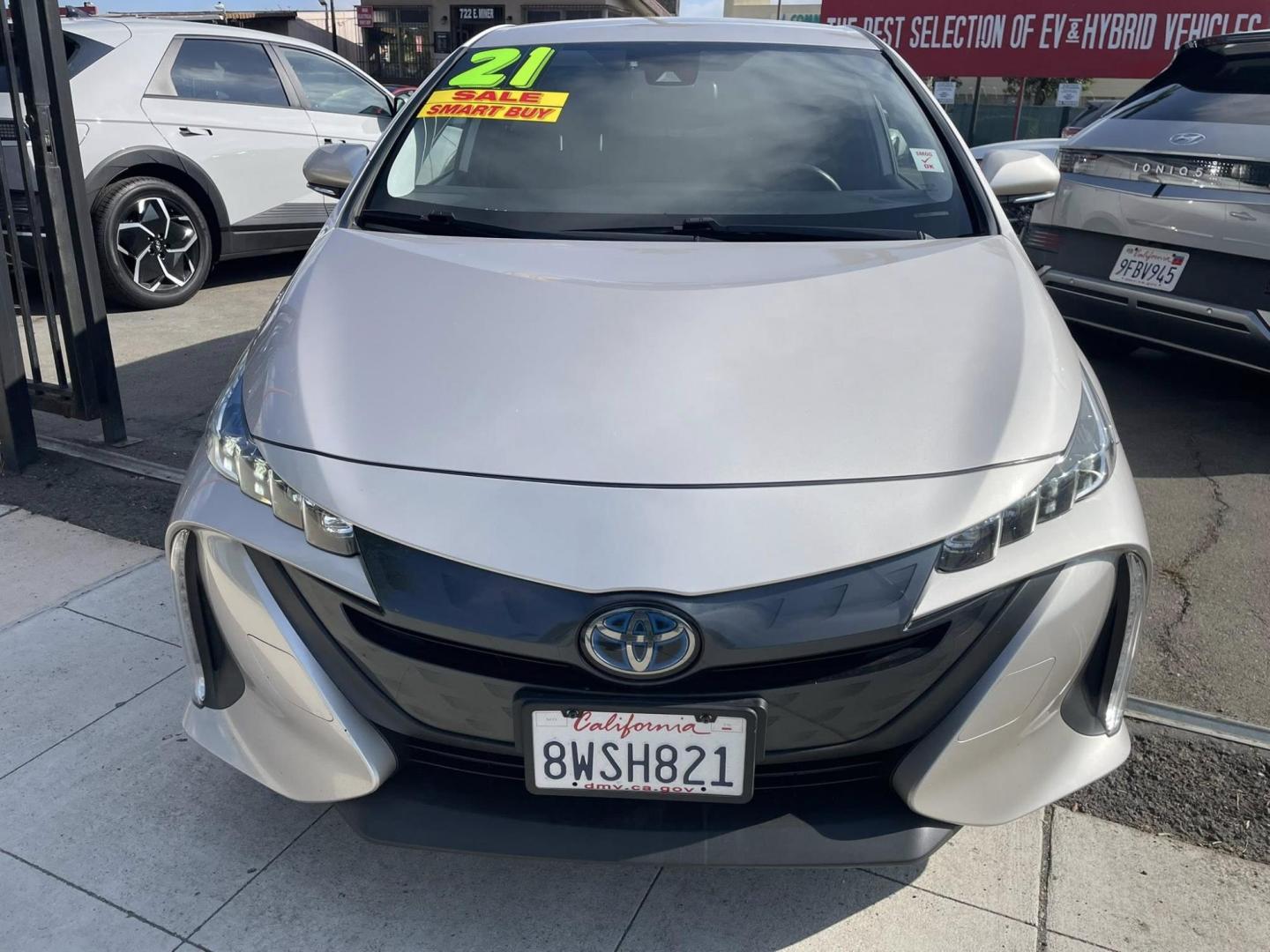 2021 Toyota Prius Prime LE (JTDKAMFP4M3) with an 1.8L L4 DOHC 16V HYBRID engine, CVT transmission, located at 744 E Miner Ave, Stockton, CA, 95202, (209) 944-5770, 37.956863, -121.282082 - PLUS TAXES AND FEES NO CHARGER AVAILABLE - Photo#2