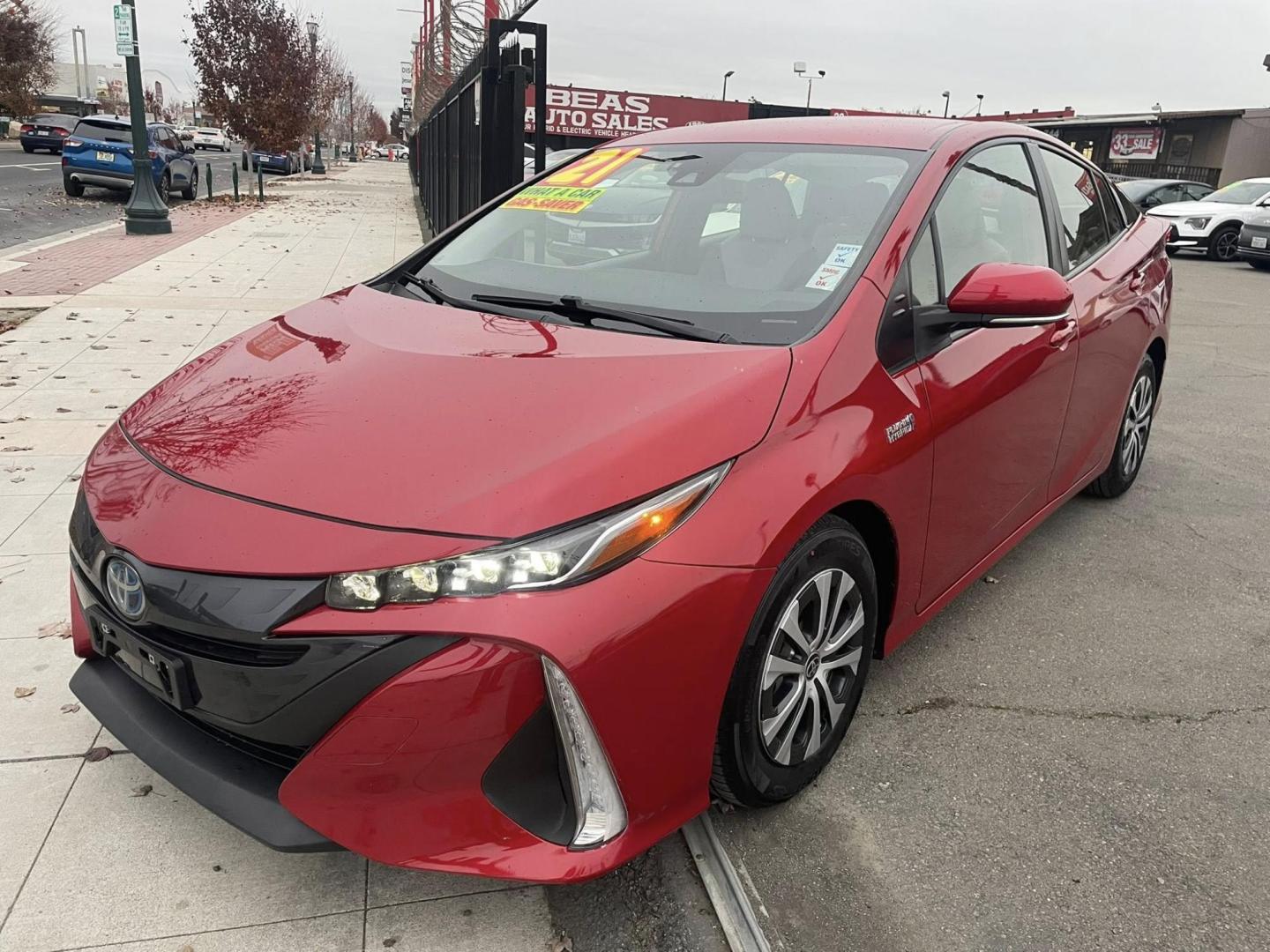 2021 Toyota Prius Prime LE (JTDKAMFPXM3) with an 1.8L L4 DOHC 16V HYBRID engine, CVT transmission, located at 744 E Miner Ave, Stockton, CA, 95202, (209) 944-5770, 37.956863, -121.282082 - PLUS TAXES AND FEES - Photo#3