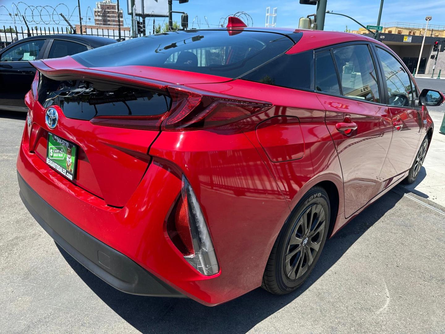 2021 Toyota Prius Prime LE (JTDKAMFPXM3) with an 1.8L L4 DOHC 16V HYBRID engine, CVT transmission, located at 744 E Miner Ave, Stockton, CA, 95202, (209) 944-5770, 37.956863, -121.282082 - PLUS TAXES AND FEES- Photo#7
