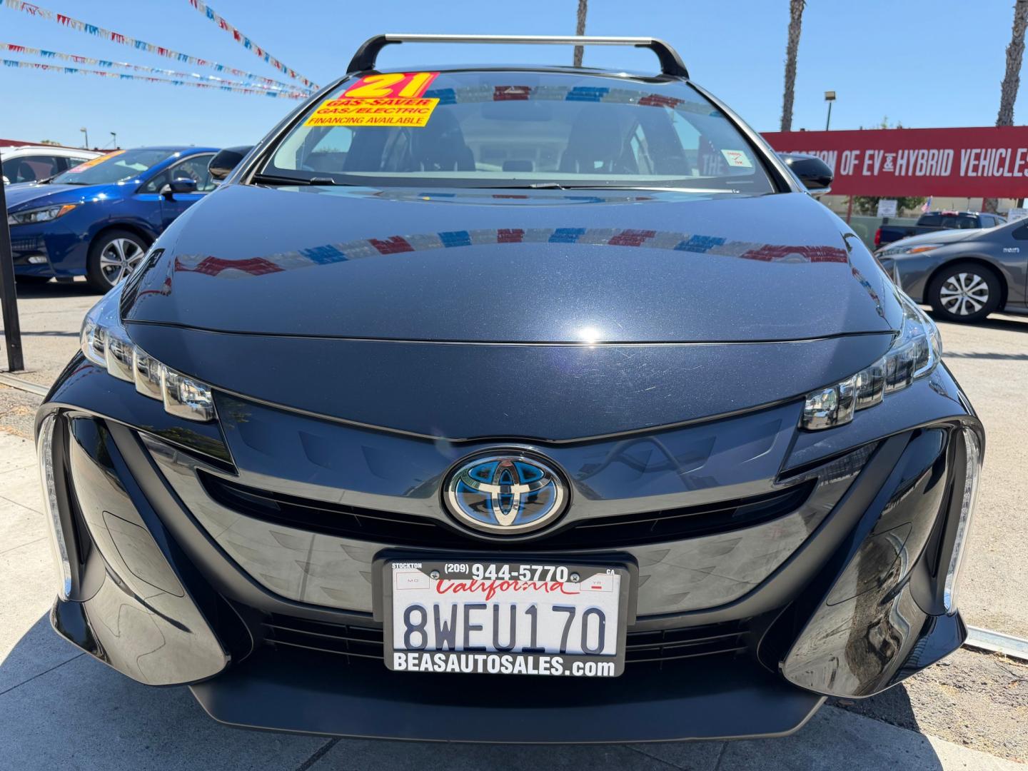 2021 Toyota Prius Prime XLE (JTDKAMFP3M3) with an 1.8L L4 DOHC 16V HYBRID engine, ECVT transmission, located at 744 E Miner Ave, Stockton, CA, 95202, (209) 944-5770, 37.956863, -121.282082- Photo#2