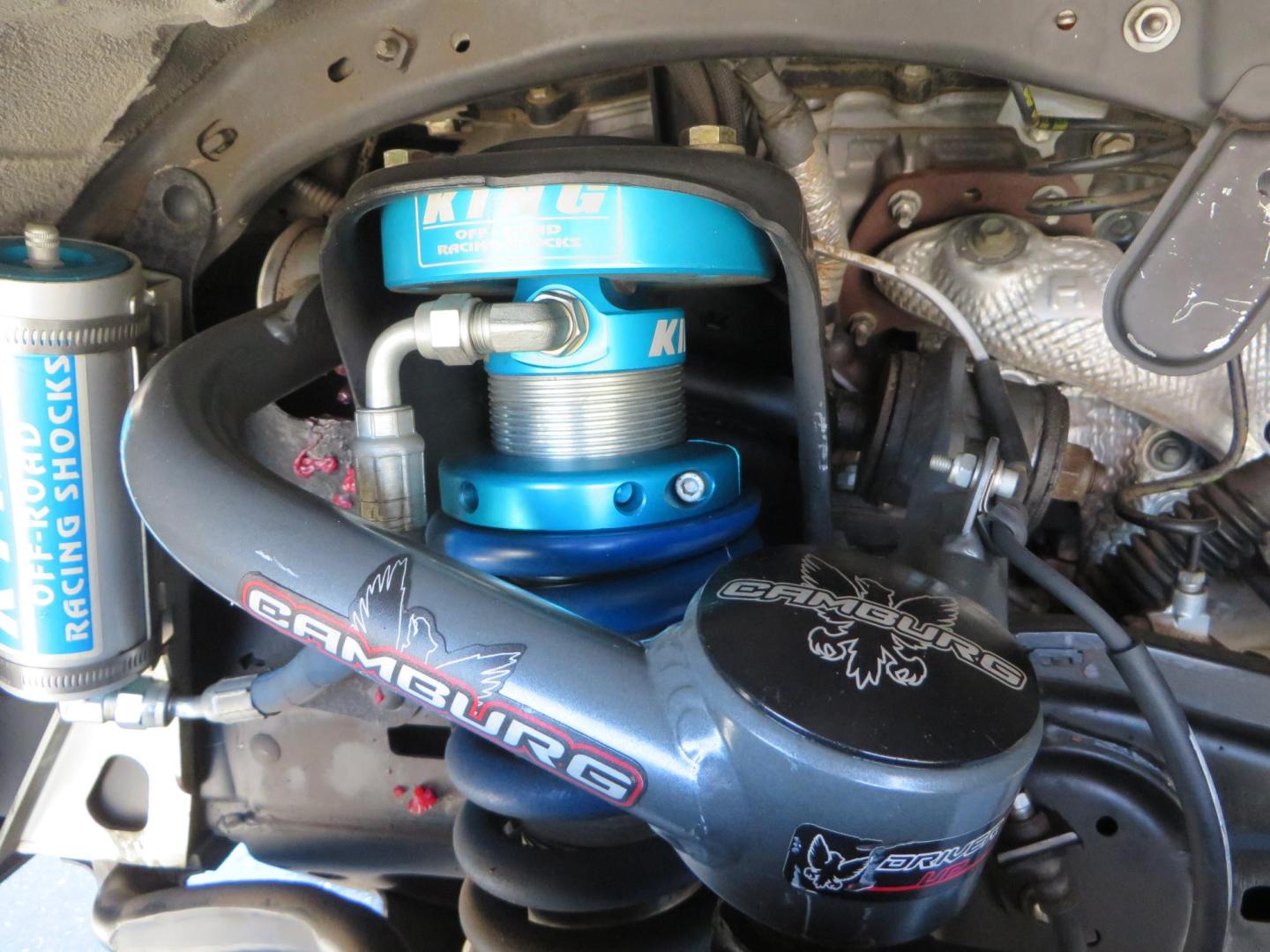 2021 Toyota Tacoma TRD Sport Double Cab Long Bed V6 6AT 4WD (3TYCZ5AN5MT) with an 3.5L V6 DOHC 24V engine, 6A transmission, located at 2630 Grass Valley Highway, Auburn, CA, 95603, (530) 508-5100, 38.937893, -121.095482 - KING REMOTE RESERVOIR COILOVERS and REAR SHOCKS, CAMBURG UPPER CONTROL ARMS, METHOD NV WHEELS, NITTO TERRA GRAPPLER TIRES, ROCK SLIDE ENGINEERING FRONT CUT OUT BUMPER - Photo#14