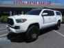 2021 White Toyota Tacoma SR5 Double Cab V6 6AT 4WD (3TMCZ5AN1MM) with an 3.5L V6 DOHC 24V engine, 6A transmission, located at 2630 Grass Valley Highway, Auburn, CA, 95603, (530) 508-5100, 38.937893, -121.095482 - Icon Vehicle Dynamics remote reservoir coilovers and shocks, Icon Upper control arms, 1552 wheels, Toyo AT3 tires, Rock Sliders, Victory 4x4 roof and camper shell rack, Leer Camper shell, Banks Idash. - Photo#0