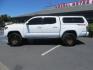 2021 White Toyota Tacoma SR5 Double Cab V6 6AT 4WD (3TMCZ5AN1MM) with an 3.5L V6 DOHC 24V engine, 6A transmission, located at 2630 Grass Valley Highway, Auburn, CA, 95603, (530) 508-5100, 38.937893, -121.095482 - Icon Vehicle Dynamics remote reservoir coilovers and shocks, Icon Upper control arms, 1552 wheels, Toyo AT3 tires, Rock Sliders, Victory 4x4 roof and camper shell rack, Leer Camper shell, Banks Idash. - Photo#1