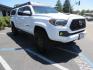 2021 White Toyota Tacoma SR5 Double Cab V6 6AT 4WD (3TMCZ5AN1MM) with an 3.5L V6 DOHC 24V engine, 6A transmission, located at 2630 Grass Valley Highway, Auburn, CA, 95603, (530) 508-5100, 38.937893, -121.095482 - Icon Vehicle Dynamics remote reservoir coilovers and shocks, Icon Upper control arms, 1552 wheels, Toyo AT3 tires, Rock Sliders, Victory 4x4 roof and camper shell rack, Leer Camper shell, Banks Idash. - Photo#3