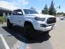 2021 White Toyota Tacoma SR5 Double Cab V6 6AT 4WD (3TYCZ5AN8MT) with an 3.5L V6 DOHC 24V engine, 6A transmission, located at 2630 Grass Valley Highway, Auburn, CA, 95603, (530) 508-5100, 38.937893, -121.095482 - Leveled Tacoma sitting on 18" Fuel wheels, Toyo RT tires, and window tint. - Photo#2