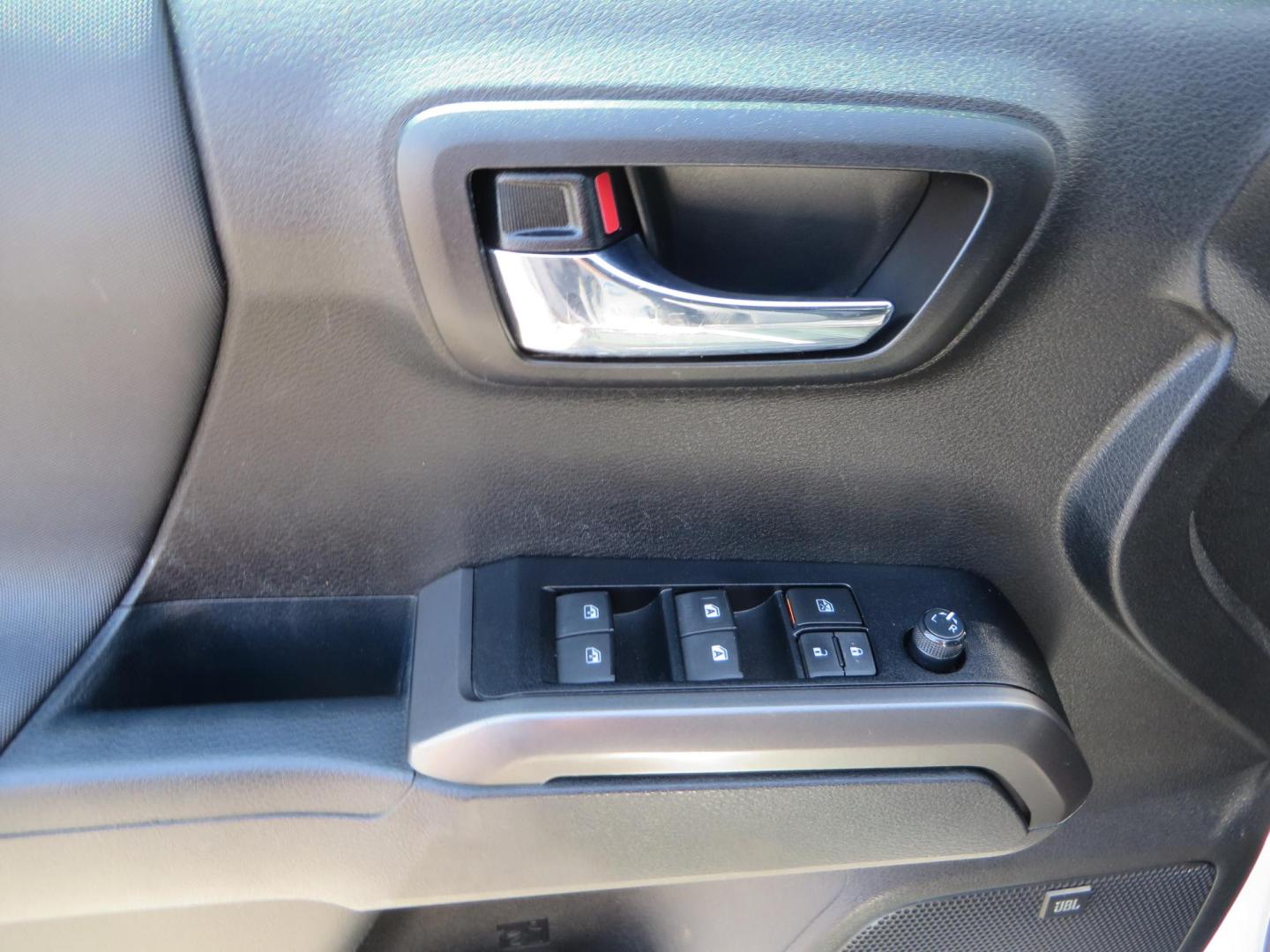 2021 White Toyota Tacoma SR5 Double Cab V6 6AT 4WD (3TYCZ5AN8MT) with an 3.5L V6 DOHC 24V engine, 6A transmission, located at 2630 Grass Valley Highway, Auburn, CA, 95603, (530) 508-5100, 38.937893, -121.095482 - Leveled Tacoma sitting on 18" Fuel wheels, Toyo RT tires, and window tint. - Photo#14