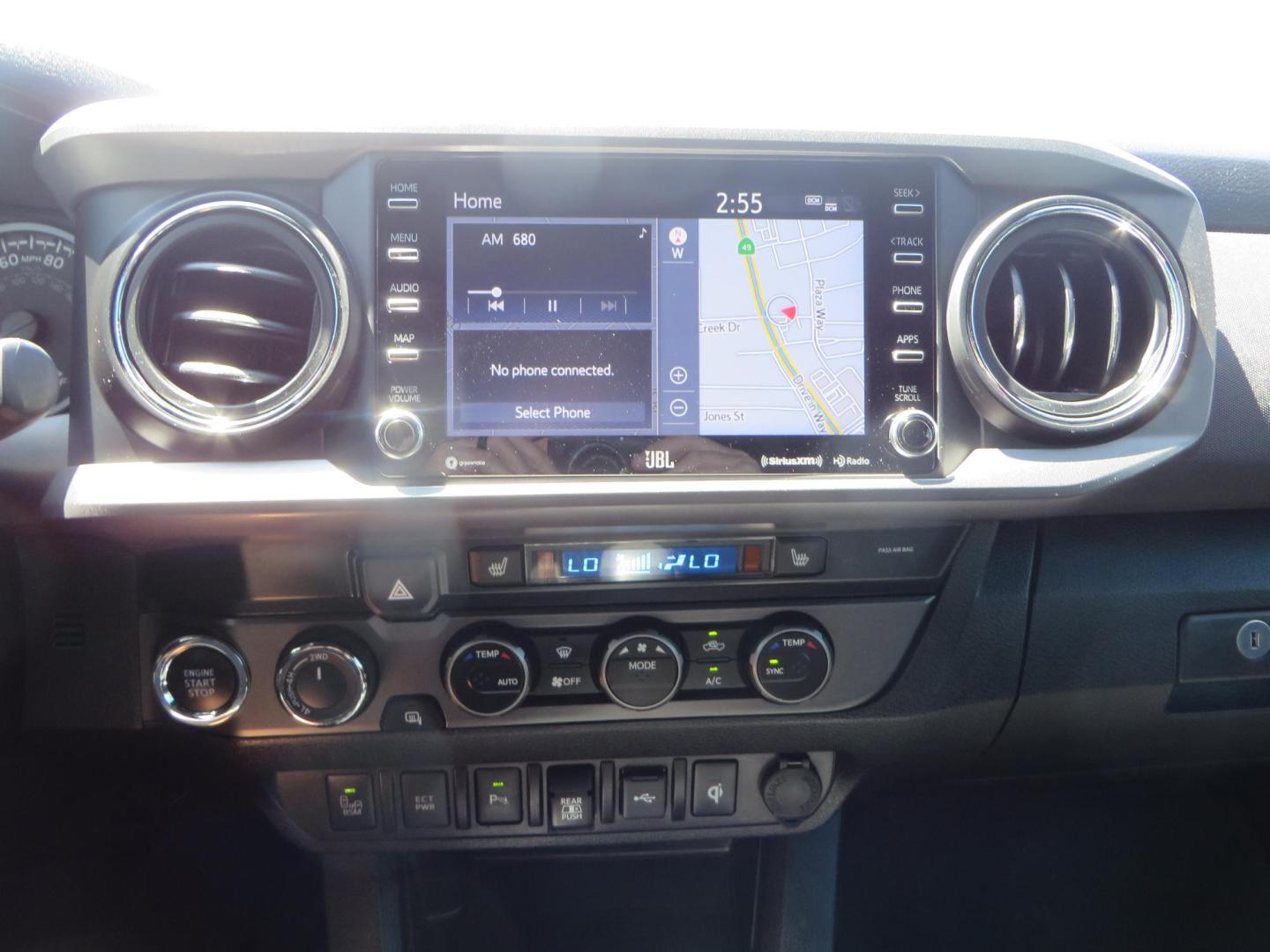 2021 White Toyota Tacoma SR5 Double Cab V6 6AT 4WD (3TYCZ5AN8MT) with an 3.5L V6 DOHC 24V engine, 6A transmission, located at 2630 Grass Valley Highway, Auburn, CA, 95603, (530) 508-5100, 38.937893, -121.095482 - Leveled Tacoma sitting on 18" Fuel wheels, Toyo RT tires, and window tint. - Photo#22