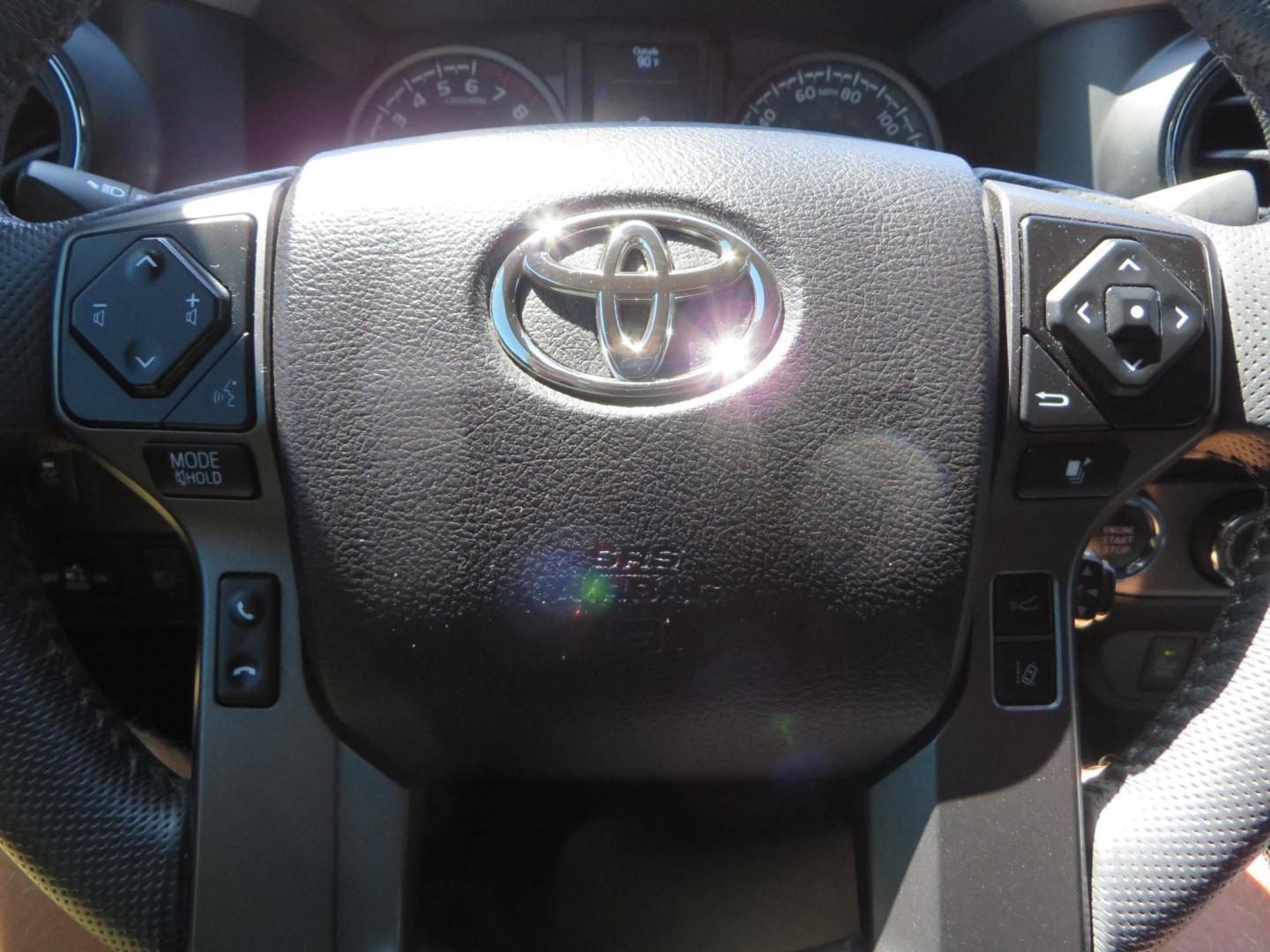 2021 White Toyota Tacoma SR5 Double Cab V6 6AT 4WD (3TYCZ5AN8MT) with an 3.5L V6 DOHC 24V engine, 6A transmission, located at 2630 Grass Valley Highway, Auburn, CA, 95603, (530) 508-5100, 38.937893, -121.095482 - Leveled Tacoma sitting on 18" Fuel wheels, Toyo RT tires, and window tint. - Photo#30