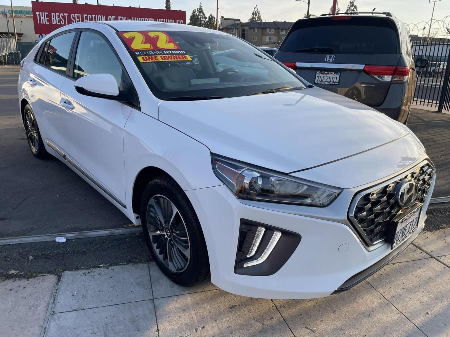 2022 Hyundai Ioniq Plug-In Hybrid SE (KMHC65LD6NU) with an 1.6L L4 DOHC 16V HYBRID engine, 6A transmission, located at 744 E Miner Ave, Stockton, CA, 95202, (209) 944-5770, 37.956863, -121.282082 - PLUS TAXES AND FEES - Photo#0