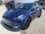 2022 Blue Tesla Model Y Long Range (7SAYGDEE7NF) with an ELECTRIC engine, 1A transmission, located at 744 E Miner Ave, Stockton, CA, 95202, (209) 944-5770, 37.956863, -121.282082 - PLUS TAXES AND FEES NO CHARGER AVAILABLE - Photo#2