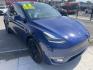 2022 Blue Tesla Model Y Long Range (7SAYGDEE7NF) with an ELECTRIC engine, 1A transmission, located at 744 E Miner Ave, Stockton, CA, 95202, (209) 944-5770, 37.956863, -121.282082 - PLUS TAXES AND FEES NO CHARGER AVAILABLE - Photo#0