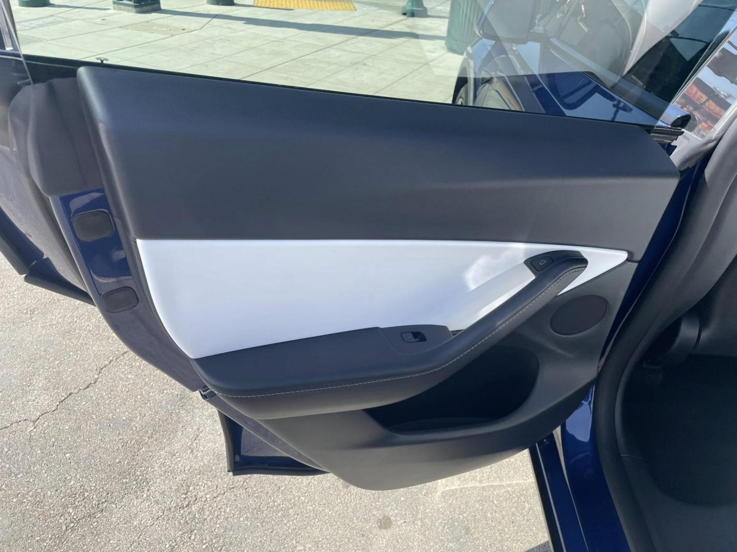 2022 Blue Tesla Model Y Long Range (7SAYGDEE7NF) with an ELECTRIC engine, 1A transmission, located at 744 E Miner Ave, Stockton, CA, 95202, (209) 944-5770, 37.956863, -121.282082 - PLUS TAXES AND FEES NO CHARGER AVAILABLE - Photo#9