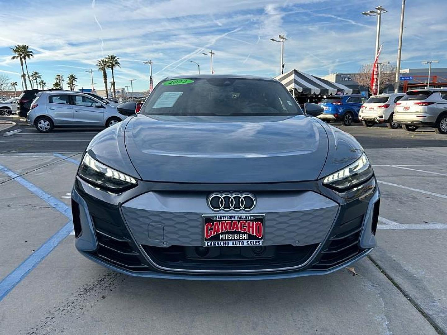 2022 GRAY Audi e-tron GT (WAUFJBFW6N7) with an Dual AC Electric Motors engine, Single-Speed Fixed Gear transmission, located at 412 Auto Vista Drive, Palmdale, 93551, (661) 945-0620, 34.592636, -118.136681- Photo#1